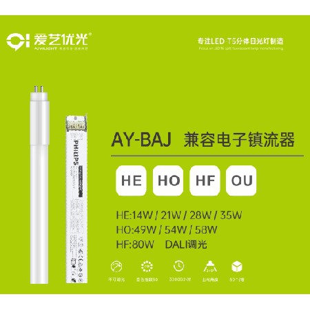 led灯管t5分体灯管全套1.2米家用T5日光灯长条灯节能高亮日光管